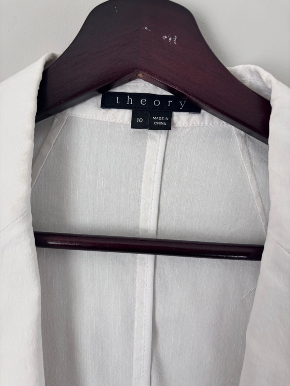 Theory Cream Tailored Blazer